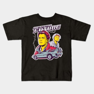 Marty and Doc Delorean Kids T-Shirt